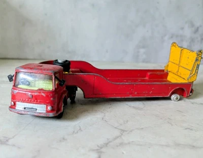 Cargador bajo Corgi 1132 Carrimore rojo y amarillo - Proyecto de restauración  Foto 1 de 4