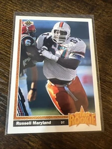 1991 Upper Deck - Russell Maryland #5 1992 Hologram RC HOF - Picture 1 of 2
