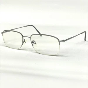 Flexon Brille Brillengestell 606 LT GUNMETAL Grau Rechteckig Halbrand 56-19-145 Rx - Bild 1 von 11