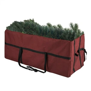 Elf Stor Red Holiday Christmas Tree Canvas Storage Bag Large For 9 Foot Tree - Picture 1 of 4