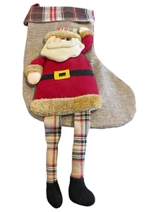 Medias de Navidad Papá Noel 16”x10” NUEVO EN CAJA - Imagen 1 de 3