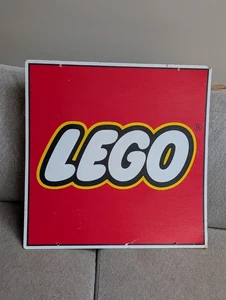 Vintage Lego 1970's Store Advertisement Double Sided 24" x 24" Display - Picture 1 of 6