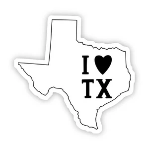 I Love Texas Sticker - Picture 1 of 1