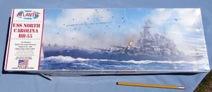 Factory Sealed Atlantis USS North Carolina BB-55 1:500 WWII Ship Model Kit USA - Picture 1 of 8