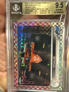 2022 Topps Chrome Formula 2 Clement Novalak Car 9.5 Beckett /5 - Bild 1 von 5