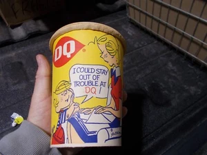 Vintage DQ DENNIS the MENACE Dairy Queen Ice Cream 1 Quart Liquid Container Cup - Picture 1 of 10