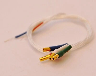 Tonearm Pure Silver Litz wire fits 1.3 ~1.4mm CNC pins, rewire cable 30AWG 400mm - Image 1 of 4