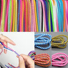 10PCS Spiral Phone USB Data Charging Cable Wire Cord Wrap Protector DIY S`sf