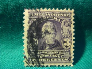  3c Andrew Jackson-Used Single-Scott #302-Issued 1902-03-Light Cancel-#2 - Picture 1 of 2