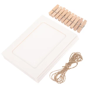 20 Pcs Creative Photo Wall Frame Hanging Paper Picture Frames Rectangle - Afbeelding 1 van 12