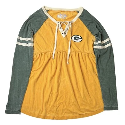 Green Bay Packers Womens Maternity Small Shirt Long Sleeve Thin Top Touch Blouse - Image 1 of 4