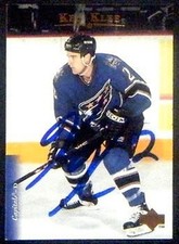 Ken Klee Washington Capitals 1995-96 Upper Deck Signed Card #128