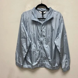 Rains Sky Long Sleeve Zip Front Pockets Windbreaker Nylon Track Jacket M $155 - Picture 1 of 13