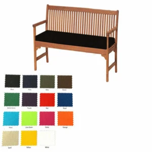 MADE TO MEASURE Outdoor Waterproof Fabric Bench Pad Garden Furniture Sale - Picture 1 of 18