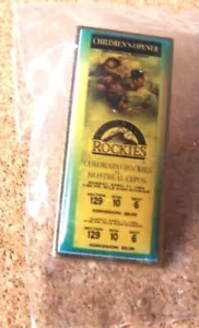 Colorado Rockies pin 1993 3rd Home Game ticket replica ltd to 350 - Picture 1 of 9