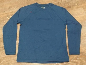 Rhone Men's Heather Blue Reign Long Sleeve Shirt Size Large Stretch - Picture 1 of 6