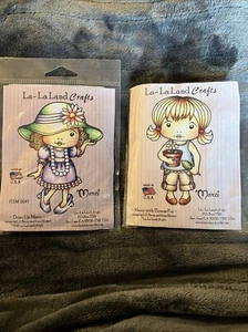 ZURÜCKGENOMMEN La Land Gummistempel Marci mit Blumentopf und Marci Dress Up - Bild 1 von 5