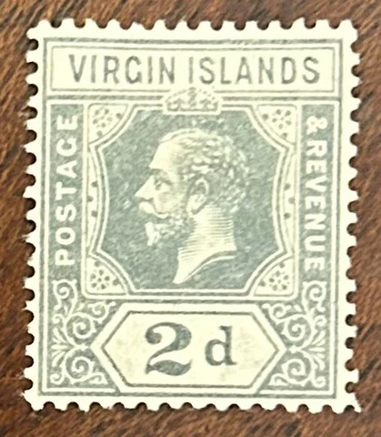 Virgin Islands: 1913 Set of 1, SC# 40 MH. Cat $8. Lot #04-07283 Cover
