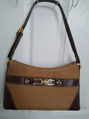 Vintage Etienne Aigner Wicker Rattan Basket Purse Hand Bag - Imagem 1 de 4