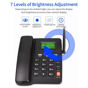 Telephone Cordless Phone Desktop Telephone Dual SIM Card Fixed Wireless Phone - Afbeelding 1 van 6