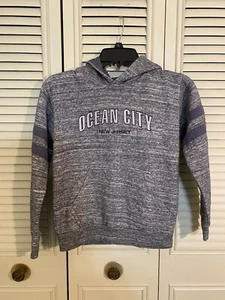 Ocean City New Jersey OCNJ Embroidered Gray Hoodie/Sweatshirt Youth Kids Sz S - Picture 1 of 4