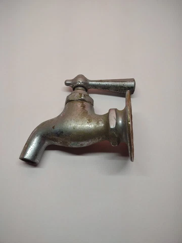 Vintage Faucet Water Spicket Valve Brass Retro Farmhouse Kitchen Bath Wash Room Cover