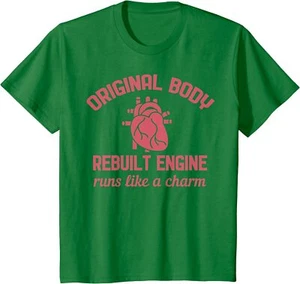 Funny Open Heart Bypass Surgery Recovery Get Well Youth Unisex T-shirt - Picture 1 of 7