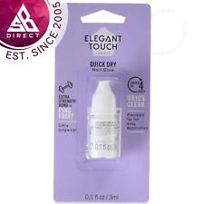 Elegant Touch 4 Second Protective Clear Quick Dry Nail Glue│3ml│For False Tips