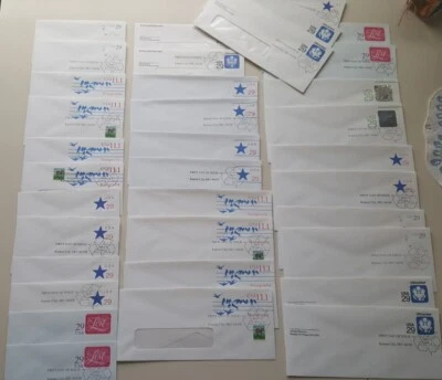 36 pcs - complete set of the 5/1/1992 stationary issues in mint and FDC's - Image 1 of 4