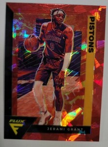 2020-21 Panini Flux Basketball #49 Jerami Grant Red Cracked Ice Detroit Pistons