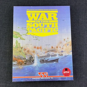 Software de juego de estrategia War in the South Pacific Apple II 1986 completo probado - Imagen 1 de 24