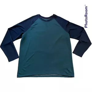 Camicia da salotto Orvis manica lunga raglan - nero verde - pigiama top - uomo XL - Foto 1 di 7