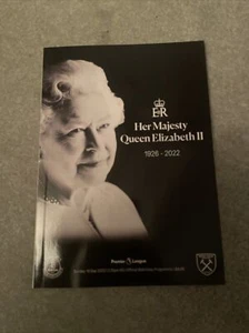 EVERTON WEST HAM 18TH SEPTEMBER 22 2022/2023 18/9/22 Queen Elizabeth Tribute - Picture 1 of 3