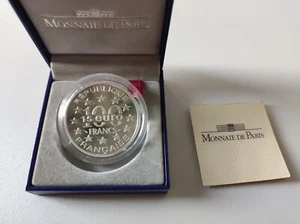 FRANKREICH - Münze 15€/100F Grand' Place de Bruxelles 1996 Box + Zertifikat - Bild 1 von 4