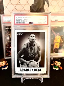 ⭐️ BRADLEY BEAL 2012 LEAF METAL 1960 DESIGN #2 PSA 8 NM/MT GRADED RC CARD 🔥📈 - Picture 1 of 2