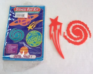 Vintage 1994 Illuminations Outer Space 1 Stencil Fun Kit For Parts - Picture 1 of 3