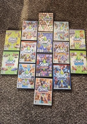 Sims 3 Game Lot  Of 14 Games With Guide (Windows/Mac: Mac and Windows, 2009) - Image 1 of 4