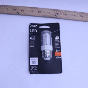 Refrigerator Appliance LED Light Bulb T9 Short Clear Glass E26 Soft White 2700K - Picture 1 of 4