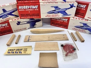 (6) Kits de modelos sólidos vintage Hobby-Time - todos Balsa escala real raros nuevos en caja D-74 - Imagen 1 de 22