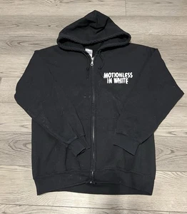Motionless In White Dracula Zip-Up Hoodie Size M Black - Picture 1 of 4