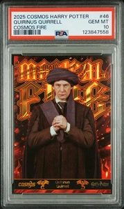 2025 Kakawow Cosmos Harry Potter #46 FIRE 38/100 Quirinus Quirrell PSA 10 Pop 1 - Picture 1 of 3