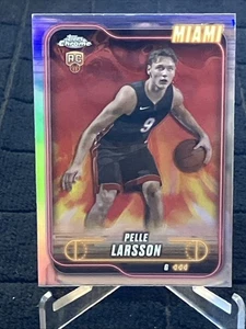 Pelle Larsson RC 2024-25 Topps Chrome #166 REFRACTOR - Miami Heat - Picture 1 of 2