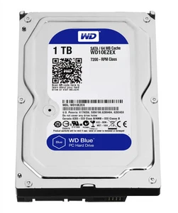 Western Digital WD Blue 1TB, 7200 RPM, 3,5" HDD Interno - WD10EZEX - Foto 1 di 1
