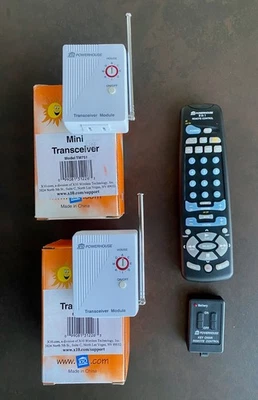 X10 Lot NEW: 2×TM751 Transceivers + UR19A Remote + KC674 Key‑Chain Remote (NOS) - Image 1 of 4