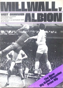 Millwall V West Bromwich Albion - 1974/75 Division 2 - 26th October 1974 - Picture 1 of 1