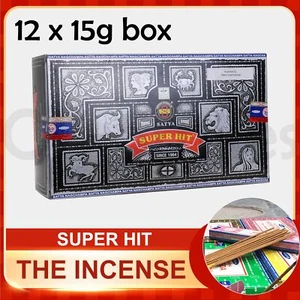 12 X 15g FRESH SATYA SAI BABA - SUPER HIT INCENSE STICKS NAG CHAMPA - Picture 1 of 2