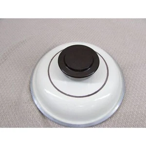 Vintage Regal Ware Cast Aluminum Lid Only Replacement Tan & brown stripe 6 inch - Picture 1 of 7