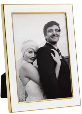 Современная элегантная фоторамка Afuly 5x7 из белого золота латуни  - Изображение 1 из 4