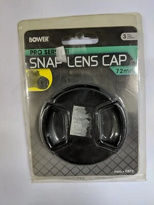 Bower Pro Series II 72mm Snap-On Lens Cap ~ CS72 ~ Protection from Dust & Impact - Image 1 of 4