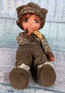 Vintage GEGE Style 12" Boy Doll Thumb Sucking, Very Cute, Corduroy Clothes - Picture 1 of 24